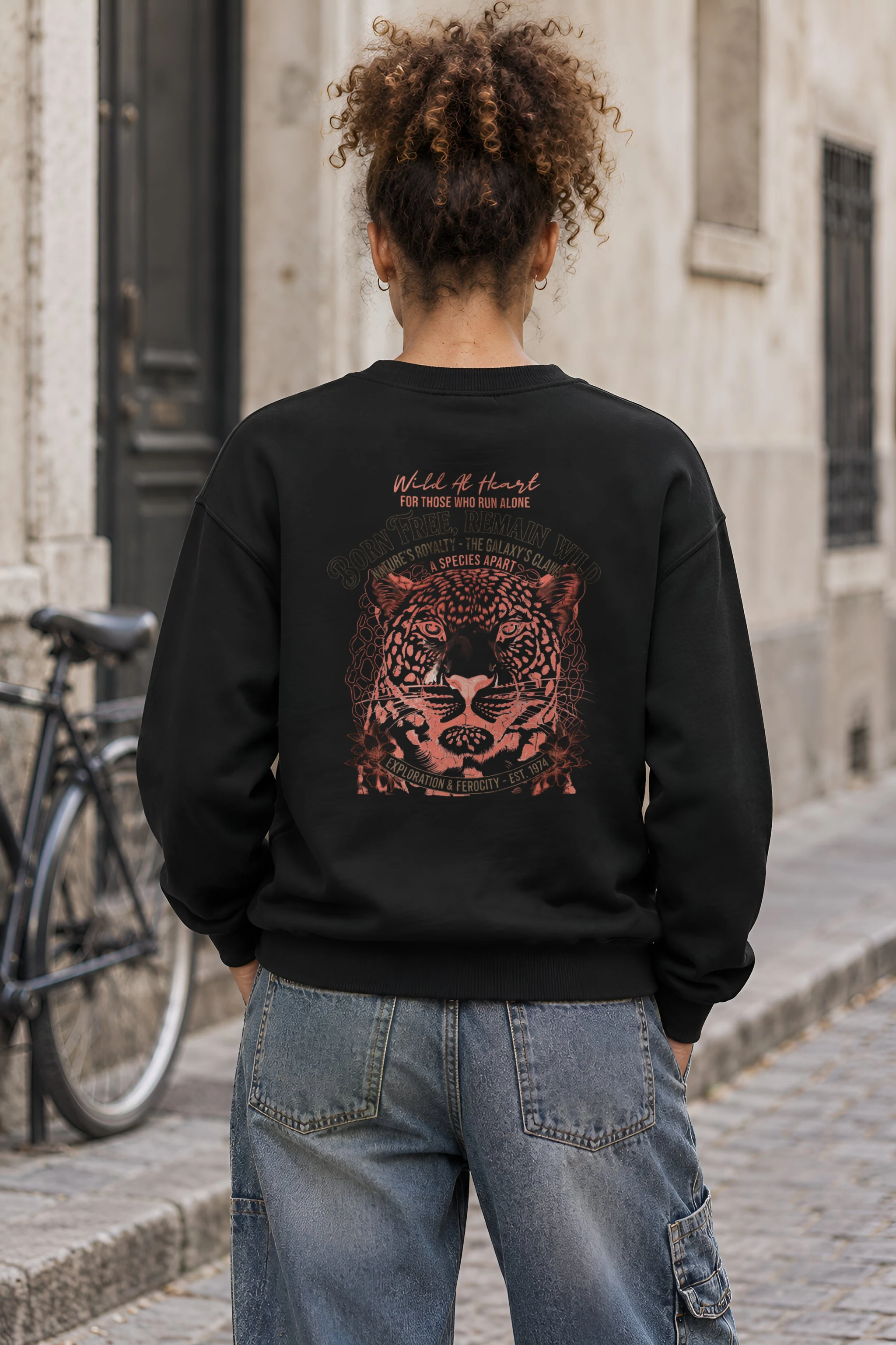 "Leopard Royalty" 1 Crewneck Sweatshirt