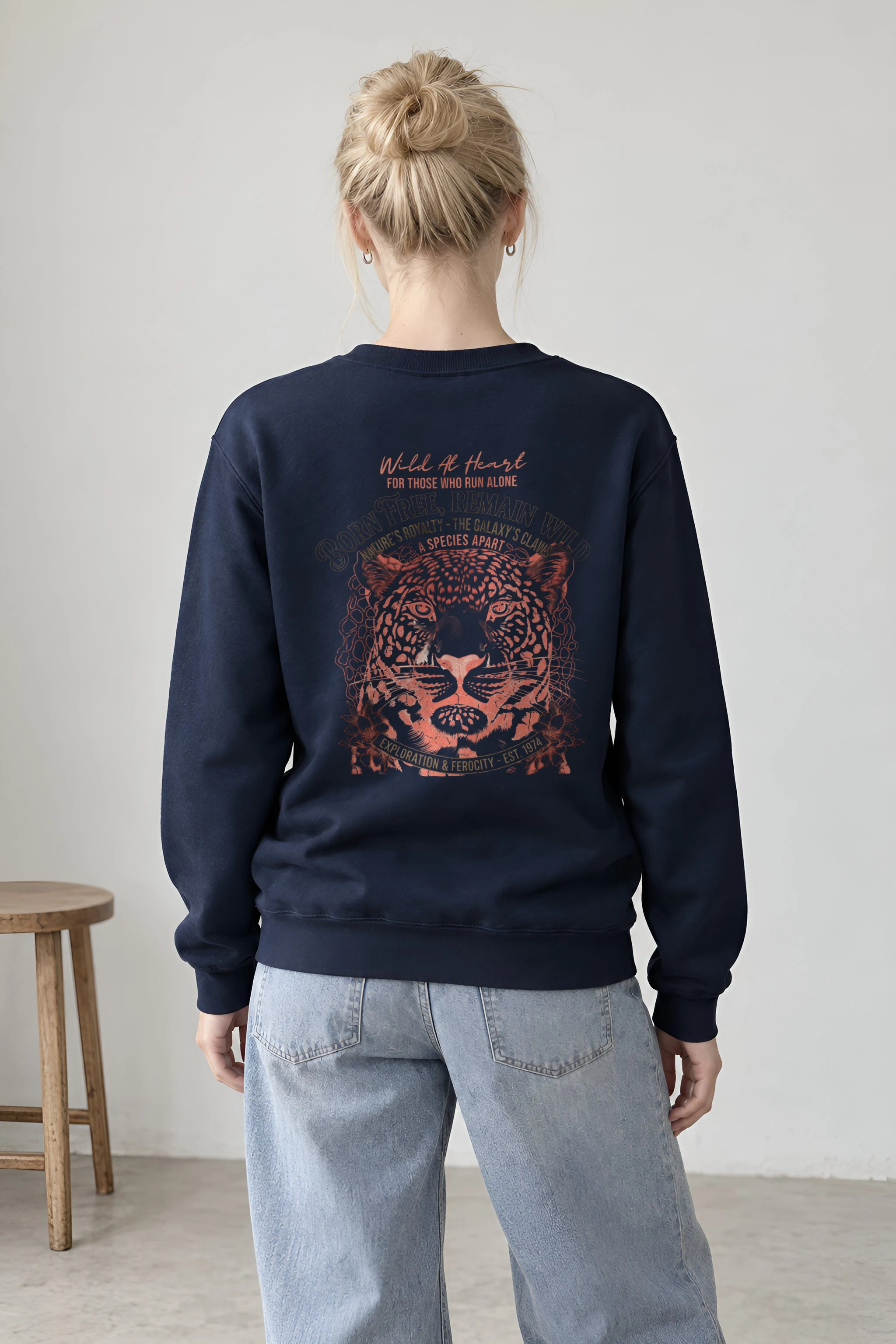 "Leopard Royalty" 1 Crewneck Sweatshirt