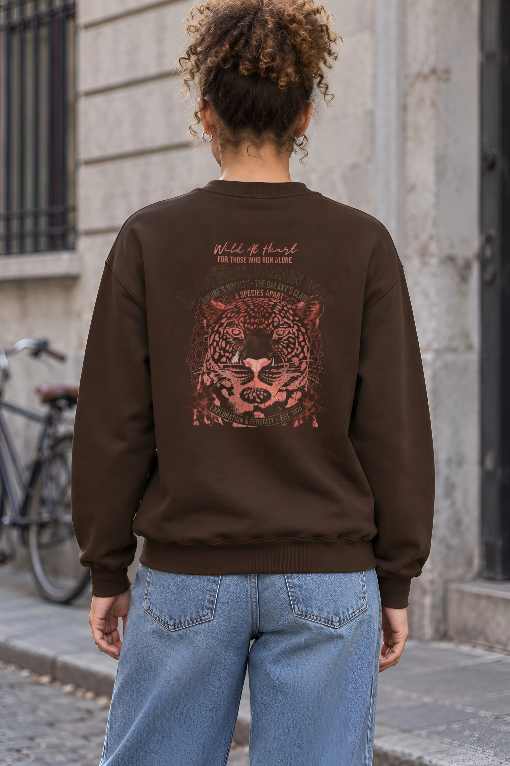 "Leopard Royalty" 1 Crewneck Sweatshirt