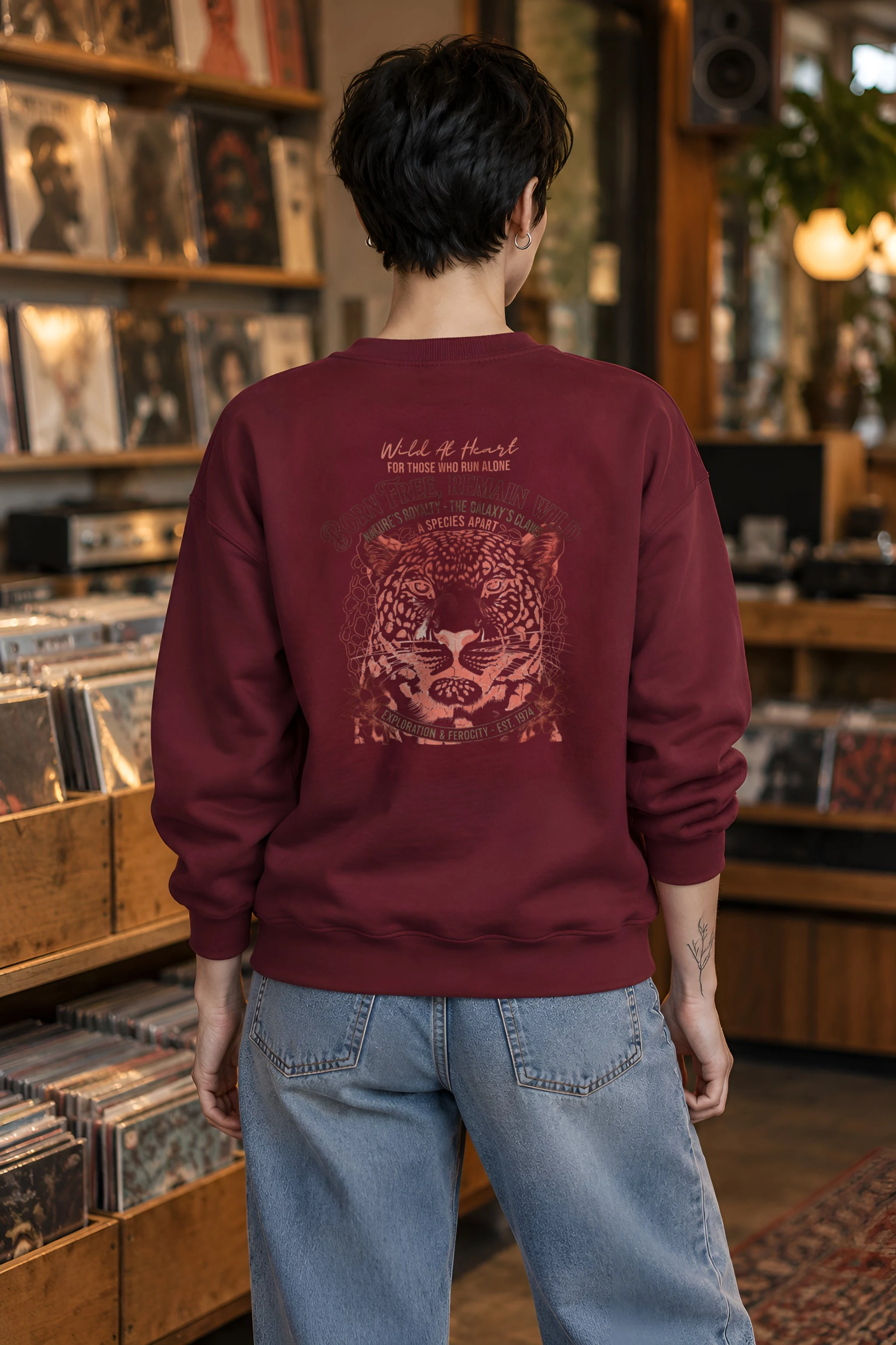 "Leopard Royalty" 1 Crewneck Sweatshirt