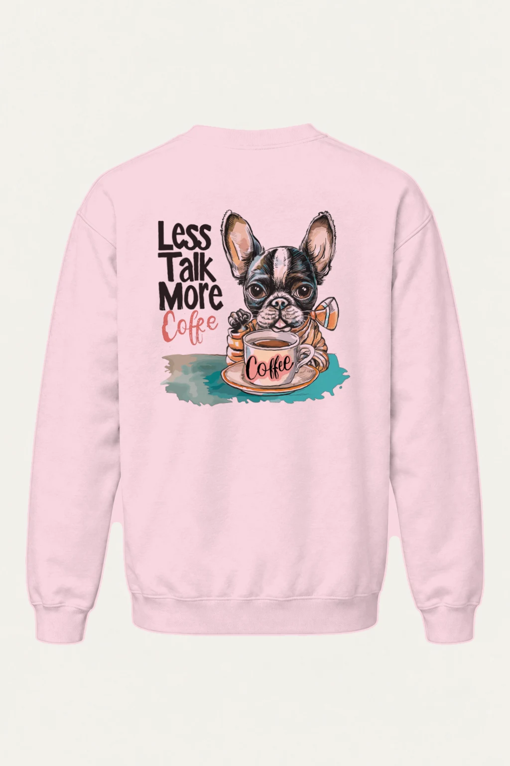 "Less Talk More Coffee" Heavy Blend Unisex Crewneck Sweatshirt | Gildan 18000