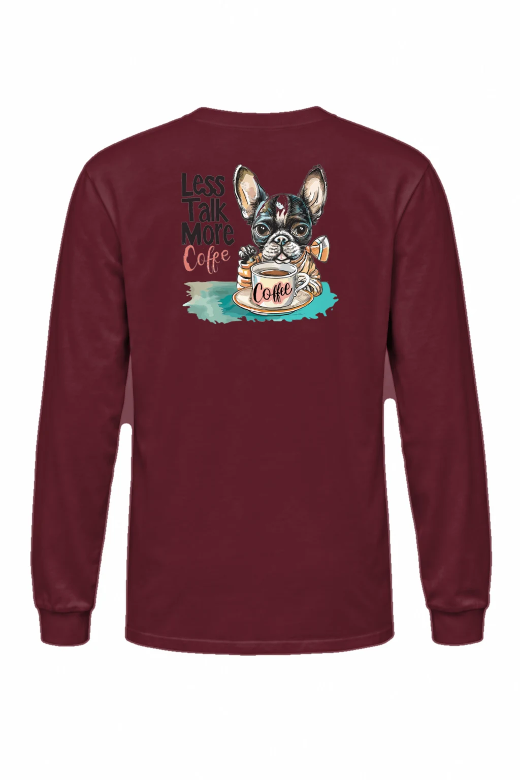 "Less Talk More Coffee" Unisex Longsleeve T-shirt | Gildan 2400