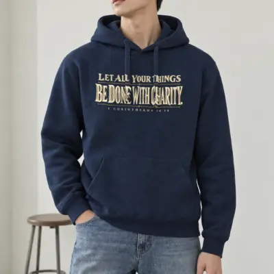 "Let All Your Things Be Done With Charity" Heavy Blend Unisex Pullover Hoodie