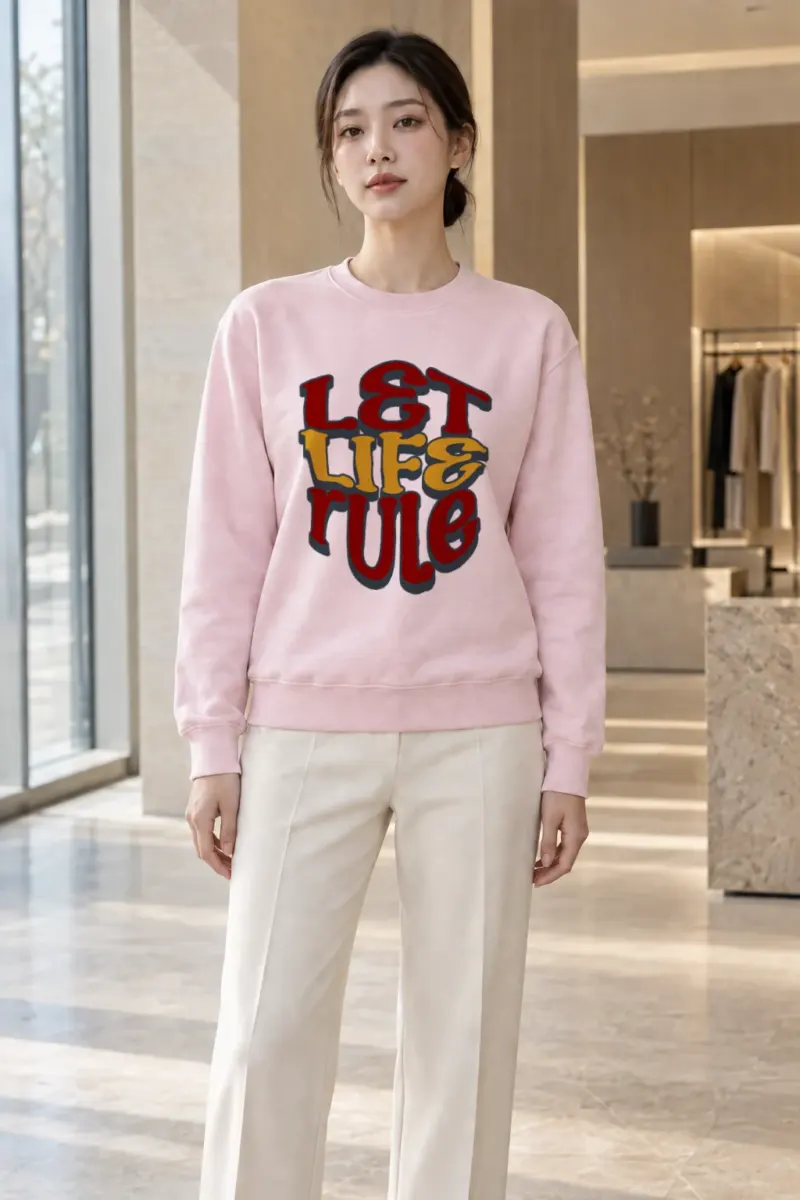 "Let Life Rule" Heavy Blend Unisex Crewneck Sweatshirt | Gildan 18000