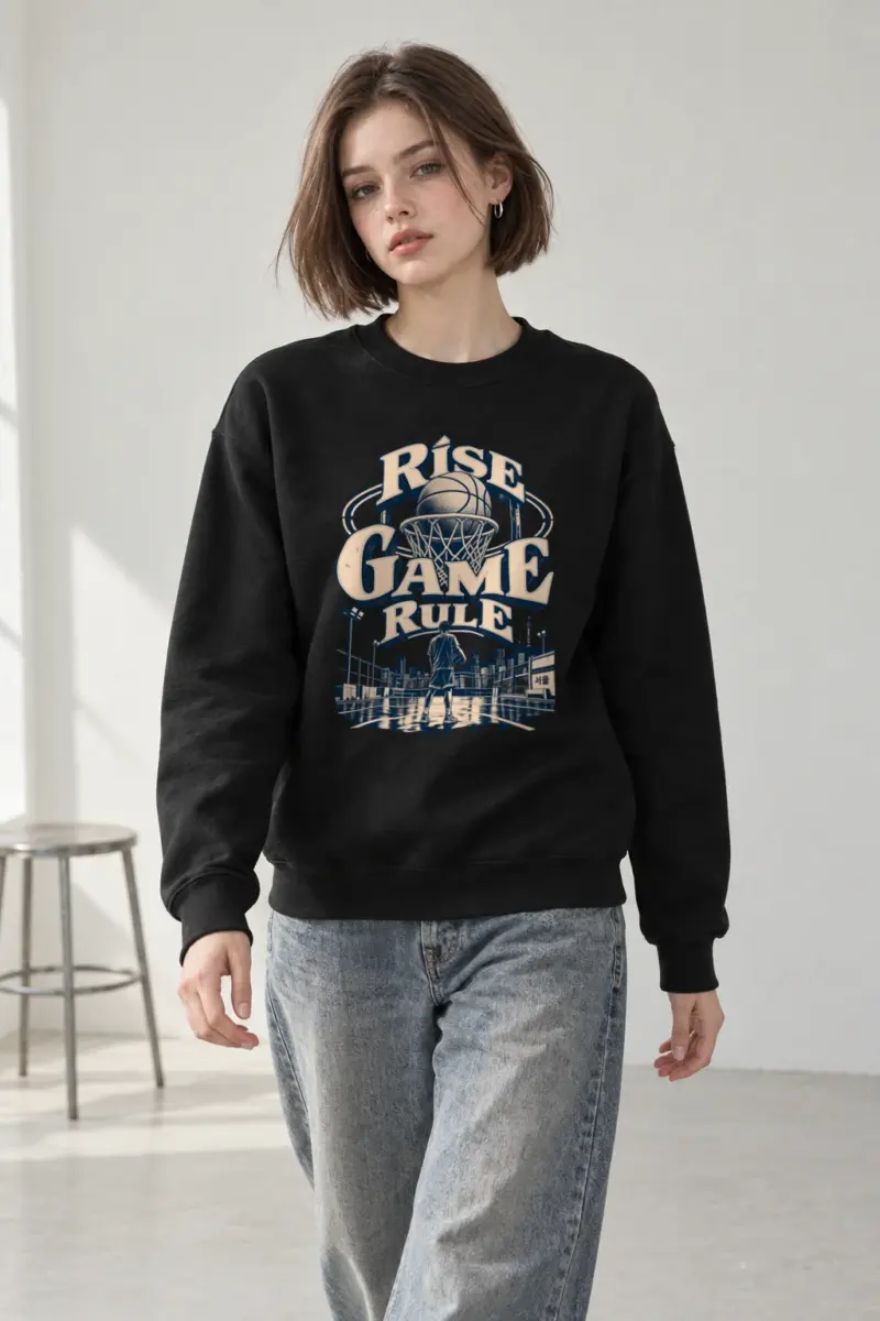 "Rise Game Rule" Heavy Blend Unisex Crewneck Sweatshirt