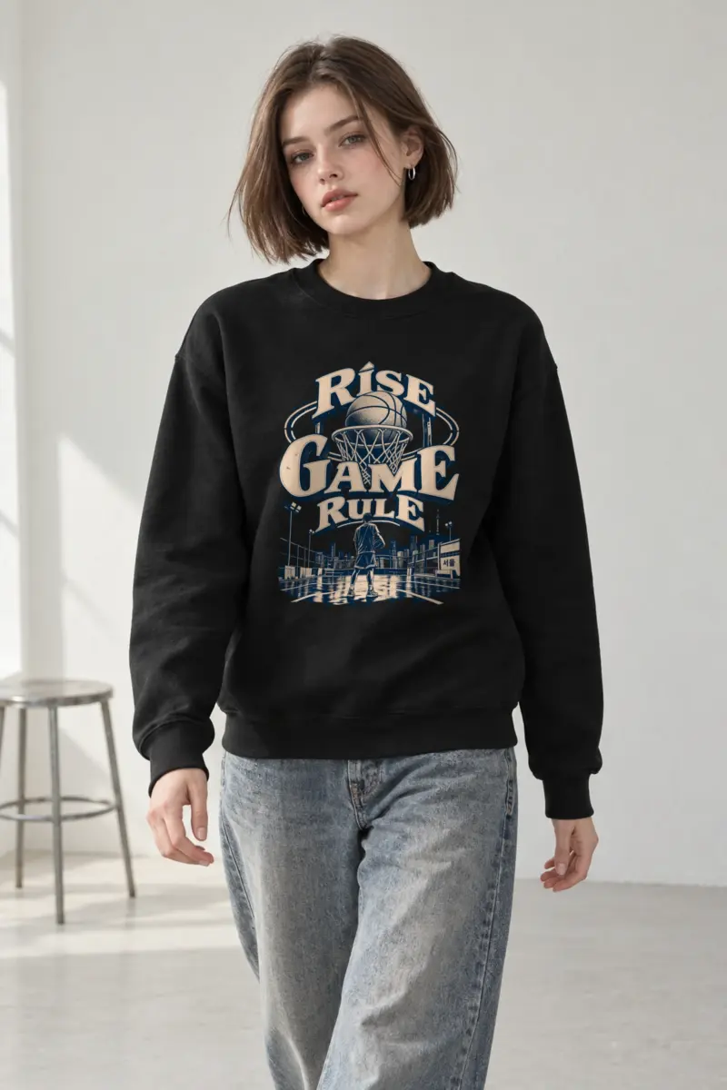 "Rise Game Rule" Heavy Blend Unisex Crewneck Sweatshirt