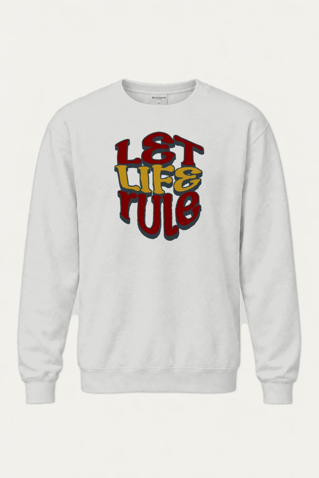 "Let Life Rule" Heavy Blend Unisex Crewneck Sweatshirt | Gildan 18000
