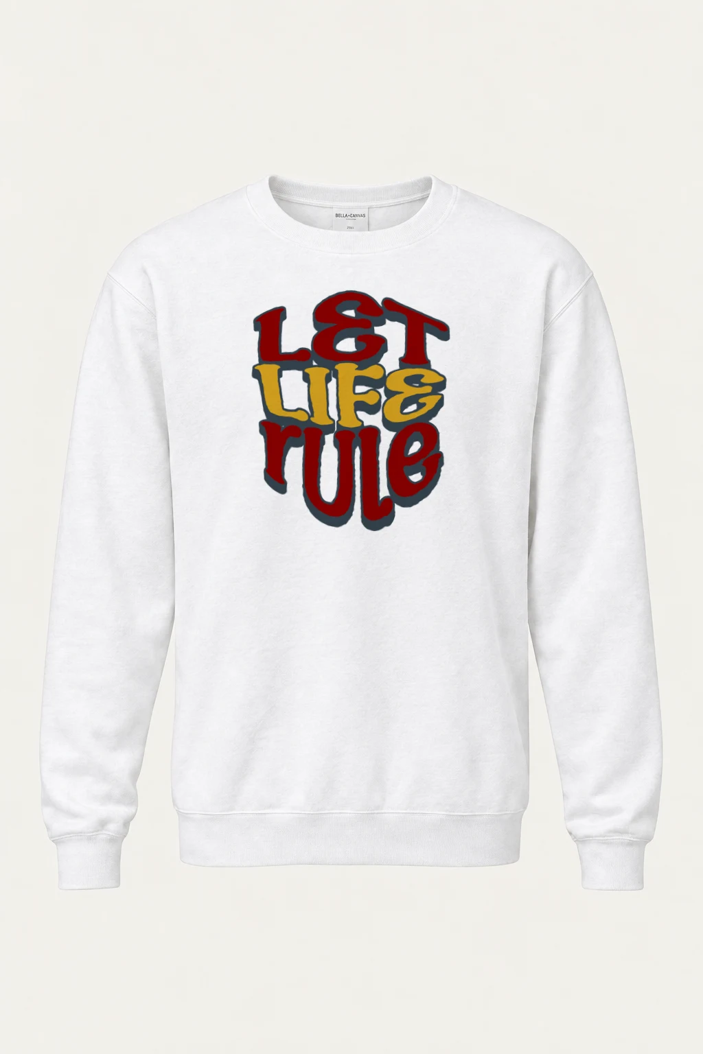"Let Life Rule" Heavy Blend Unisex Crewneck Sweatshirt | Gildan 18000