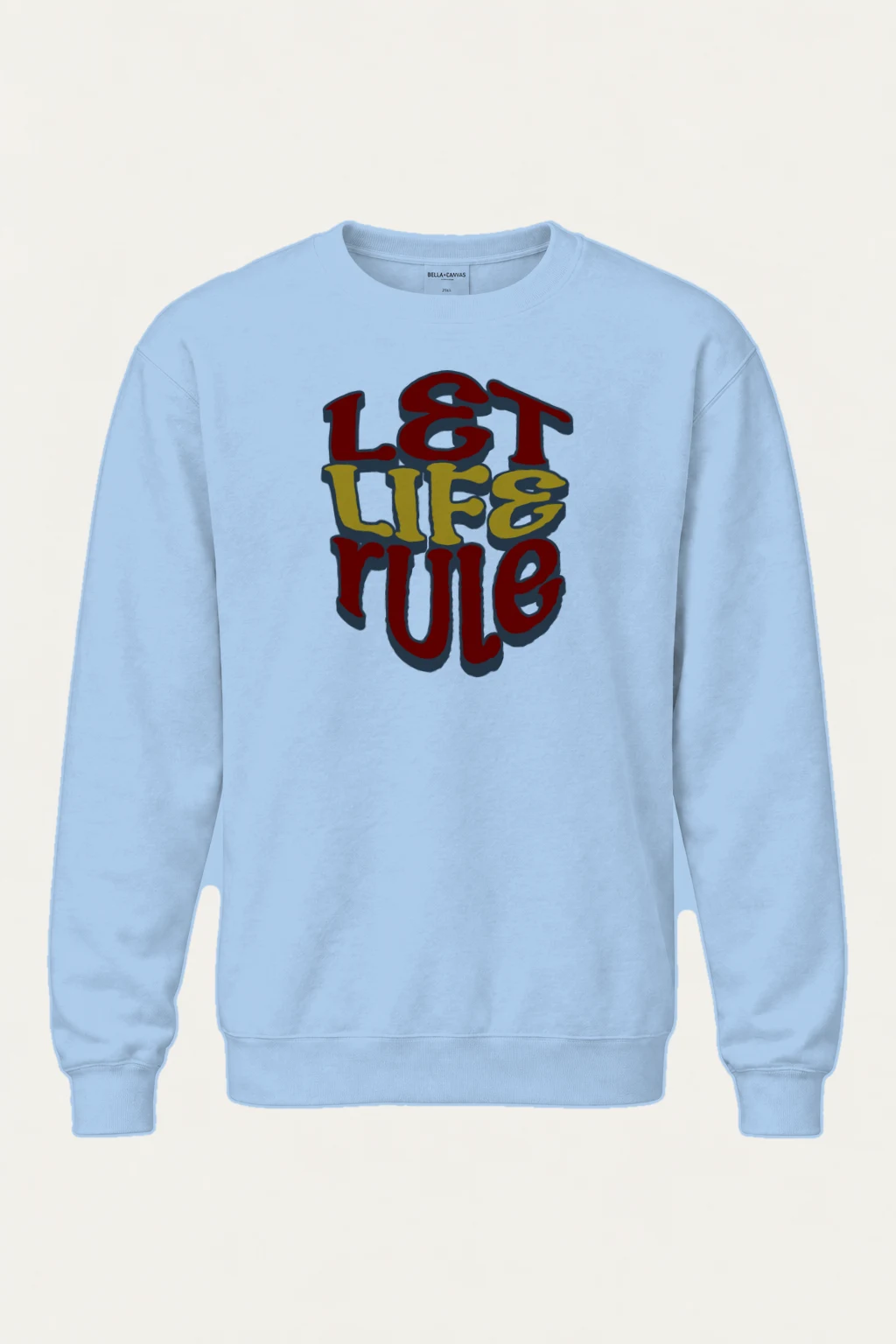 "Let Life Rule" Heavy Blend Unisex Crewneck Sweatshirt | Gildan 18000