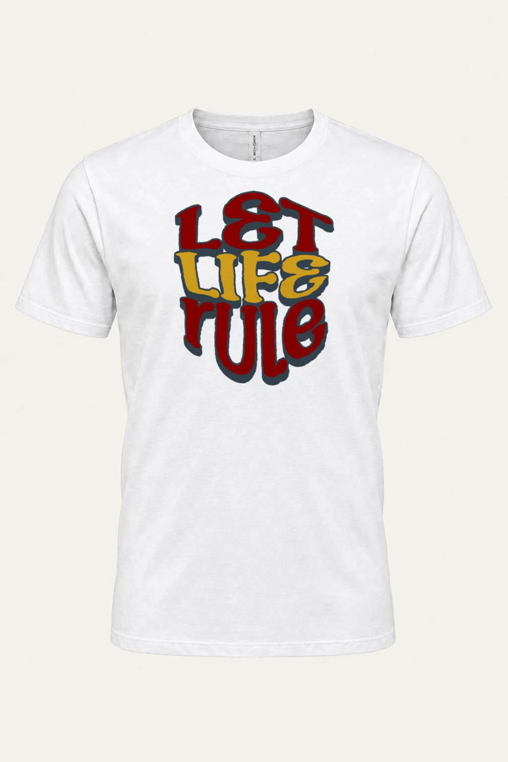 "Let Life Rule" Heavyweight Unisex Crewneck T-shirt | Gildan 5000