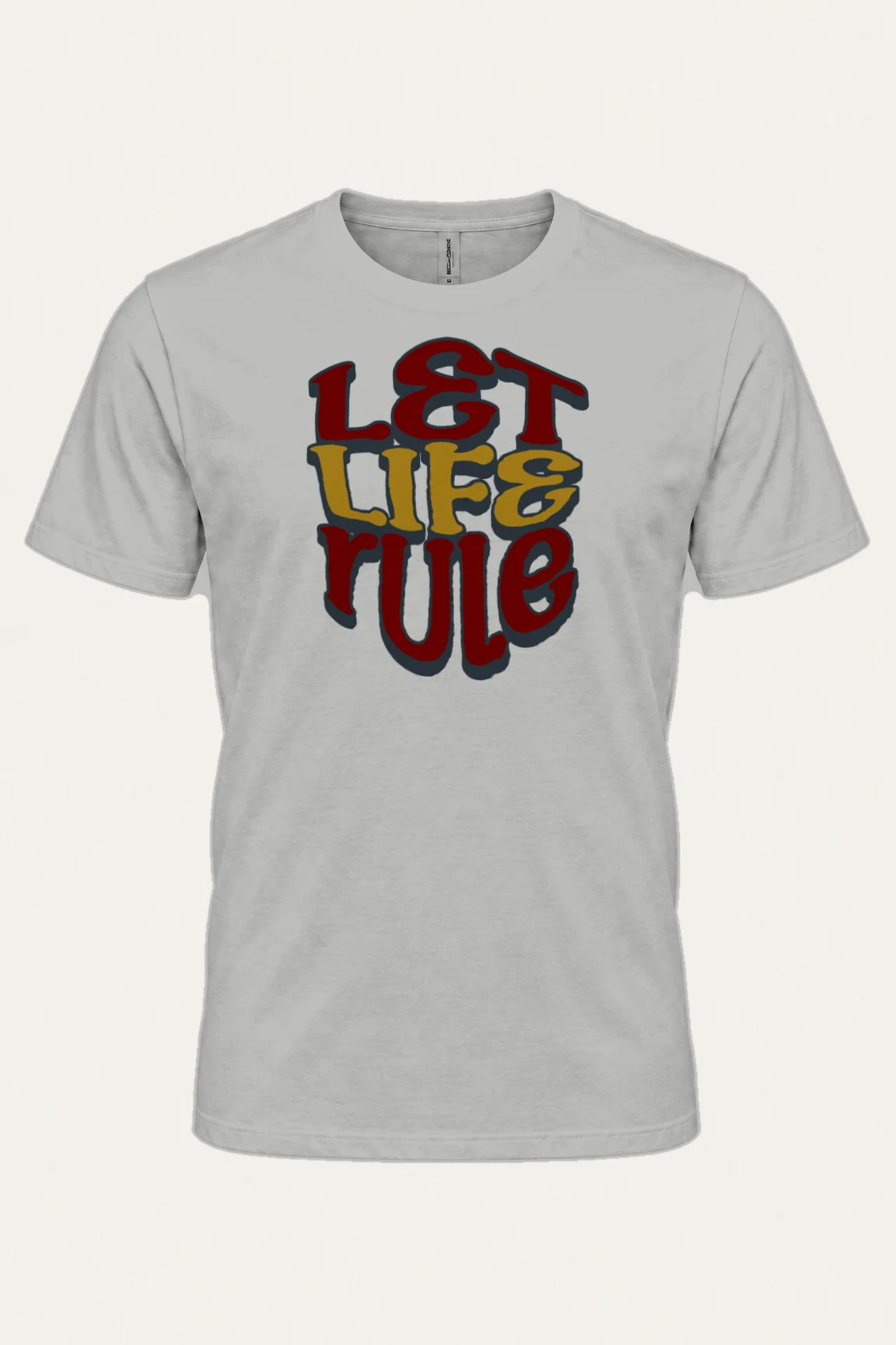 "Let Life Rule" Heavyweight Unisex Crewneck T-shirt | Gildan 5000