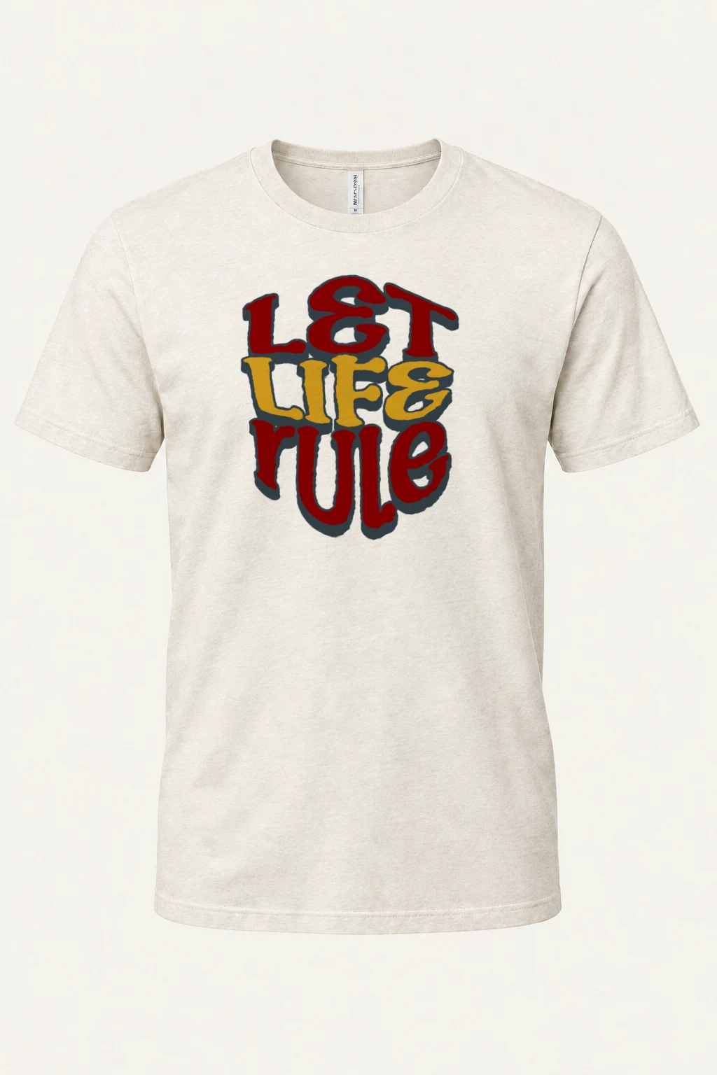 "Let Life Rule" Heavyweight Unisex Crewneck T-shirt | Gildan 5000
