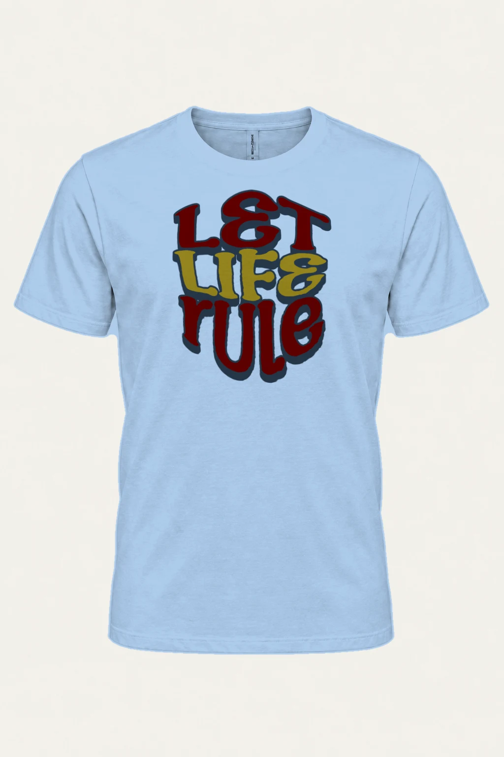 "Let Life Rule" Heavyweight Unisex Crewneck T-shirt | Gildan 5000
