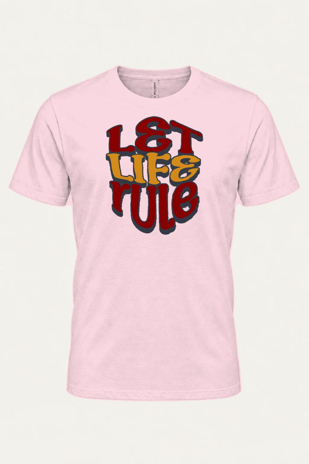 "Let Life Rule" Heavyweight Unisex Crewneck T-shirt | Gildan 5000