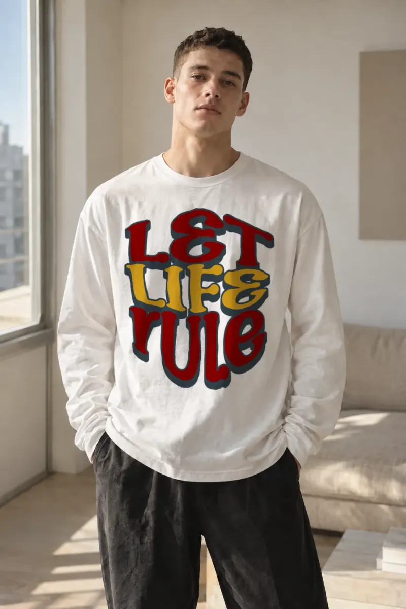 "Let Life Rule" Unisex Longsleeve T-shirt | Gildan 2400