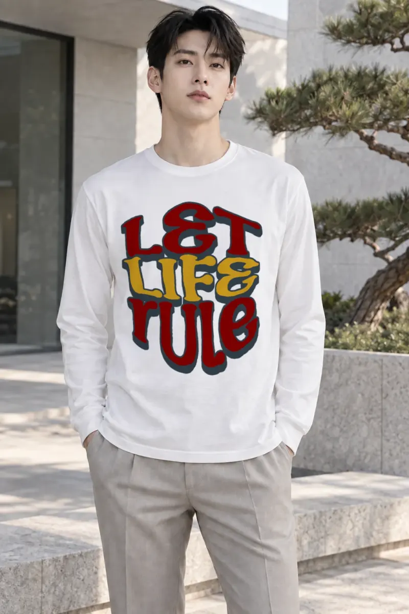 "Let Life Rule" Unisex Longsleeve T-shirt | Gildan 2400