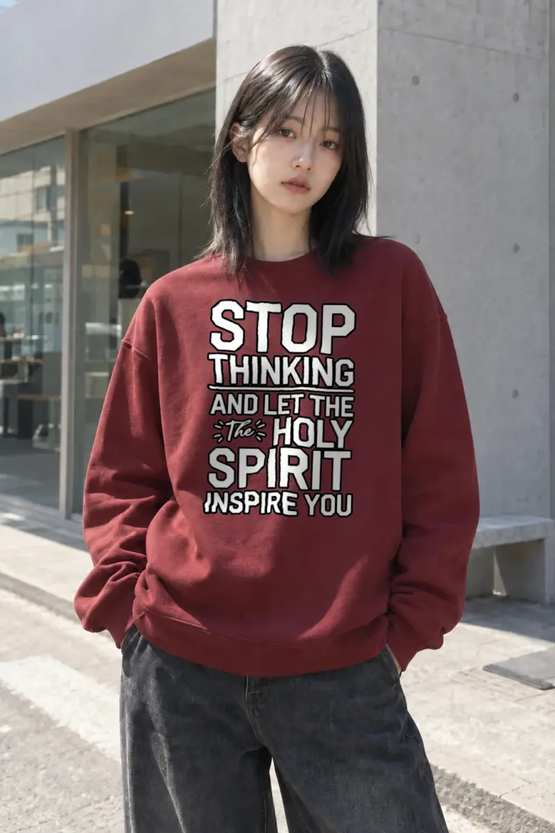 "Let The Holy Spirit" Heavy Blend Unisex Crewneck Sweatshirt | Gildan 18000