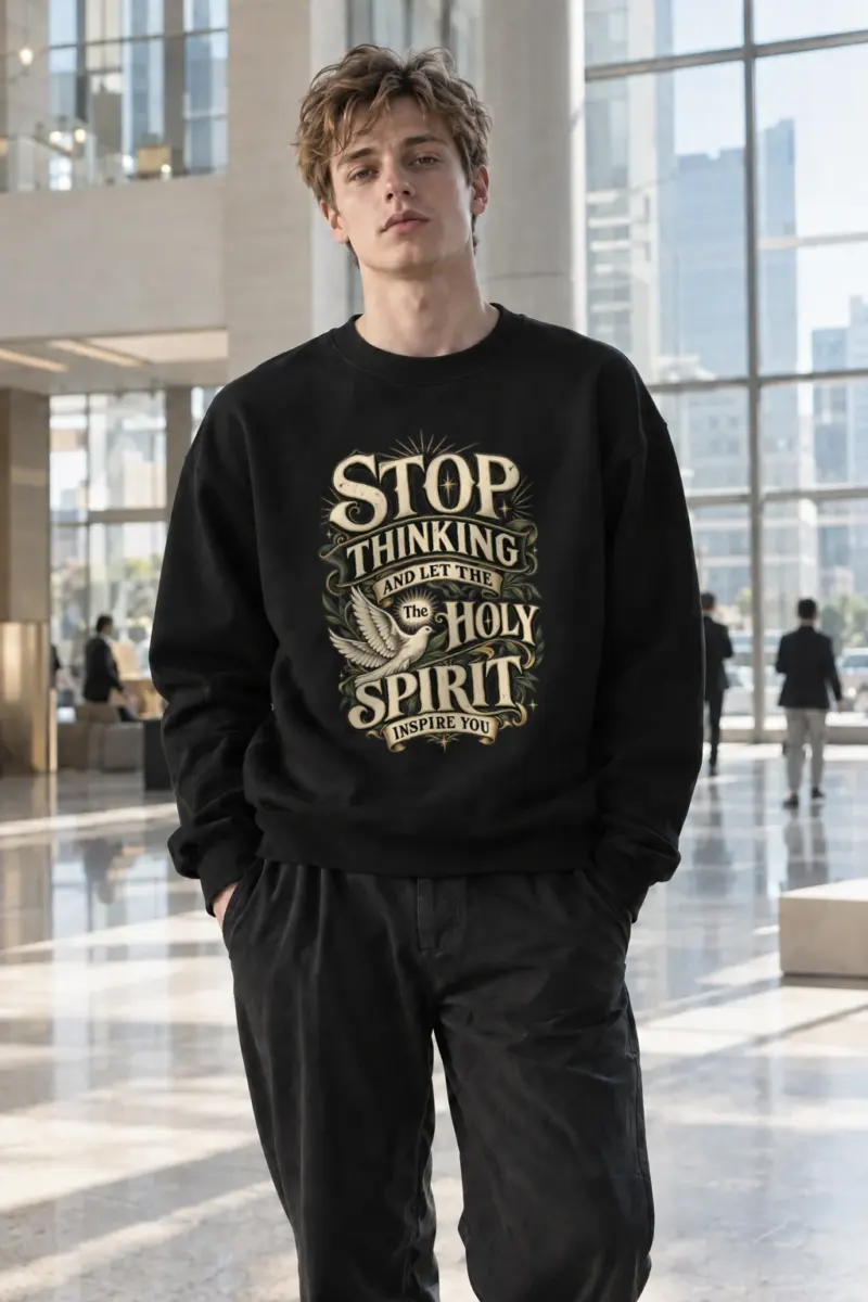 "Let The Holy Spirit" Heavy Blend Unisex Crewneck Sweatshirt | Gildan 18000