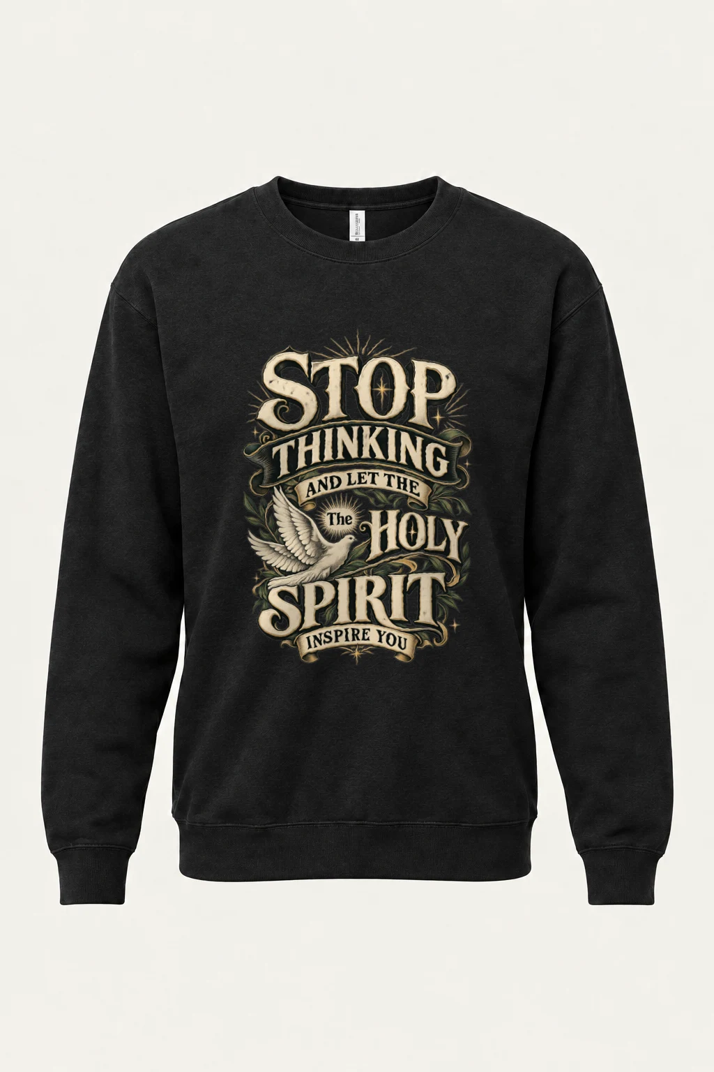 "Let The Holy Spirit" Heavy Blend Unisex Crewneck Sweatshirt | Gildan 18000