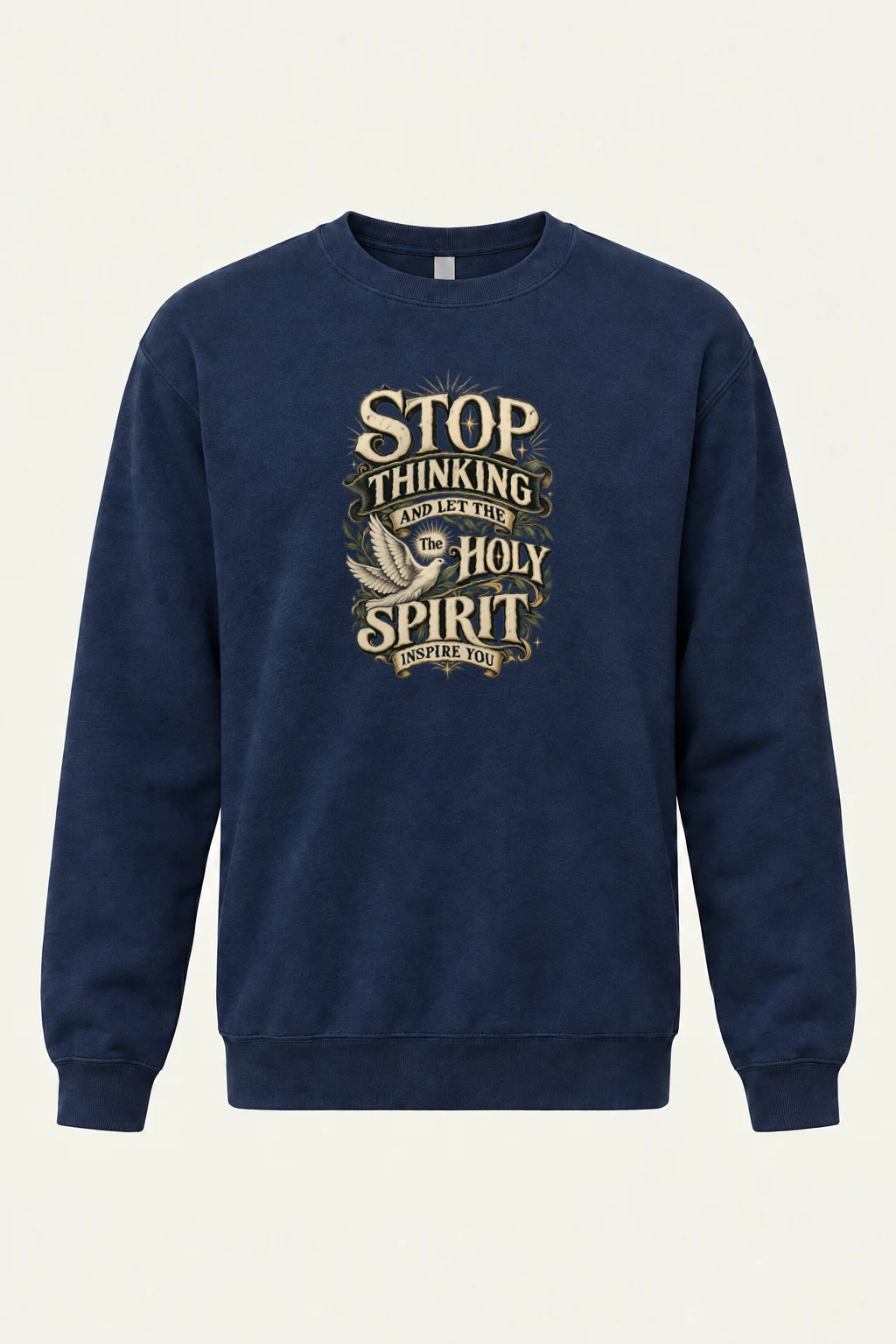 "Let The Holy Spirit" Heavy Blend Unisex Crewneck Sweatshirt | Gildan 18000