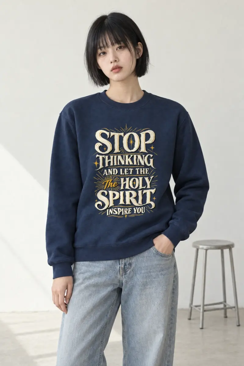 "Let The Holy Spirit" Heavy Blend Unisex Crewneck Sweatshirt | Gildan 18000