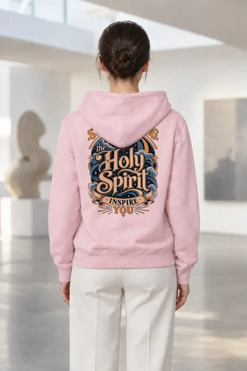 "Let the Holy Spirit Inspire You" Heavy Blend Unisex Pullover Hoodie | Gildan 18500