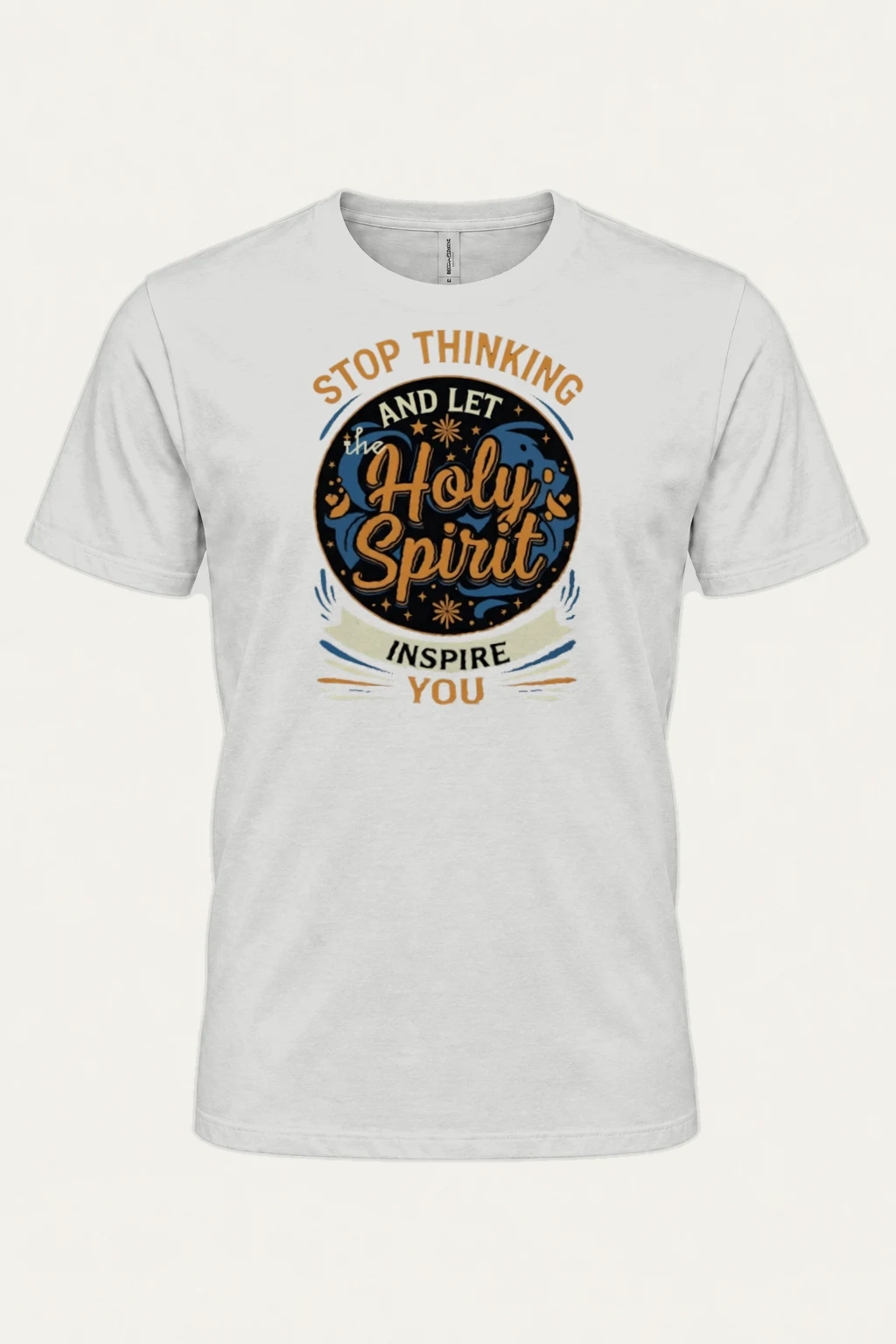 "Let the Holy Spirit Inspire You" Heavyweight Unisex Crewneck T-shirt | Gildan 5000