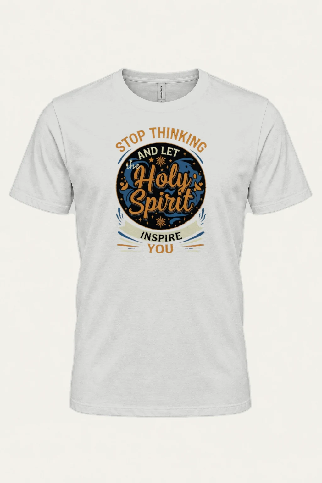 "Let the Holy Spirit Inspire You" Heavyweight Unisex Crewneck T-shirt | Gildan 5000
