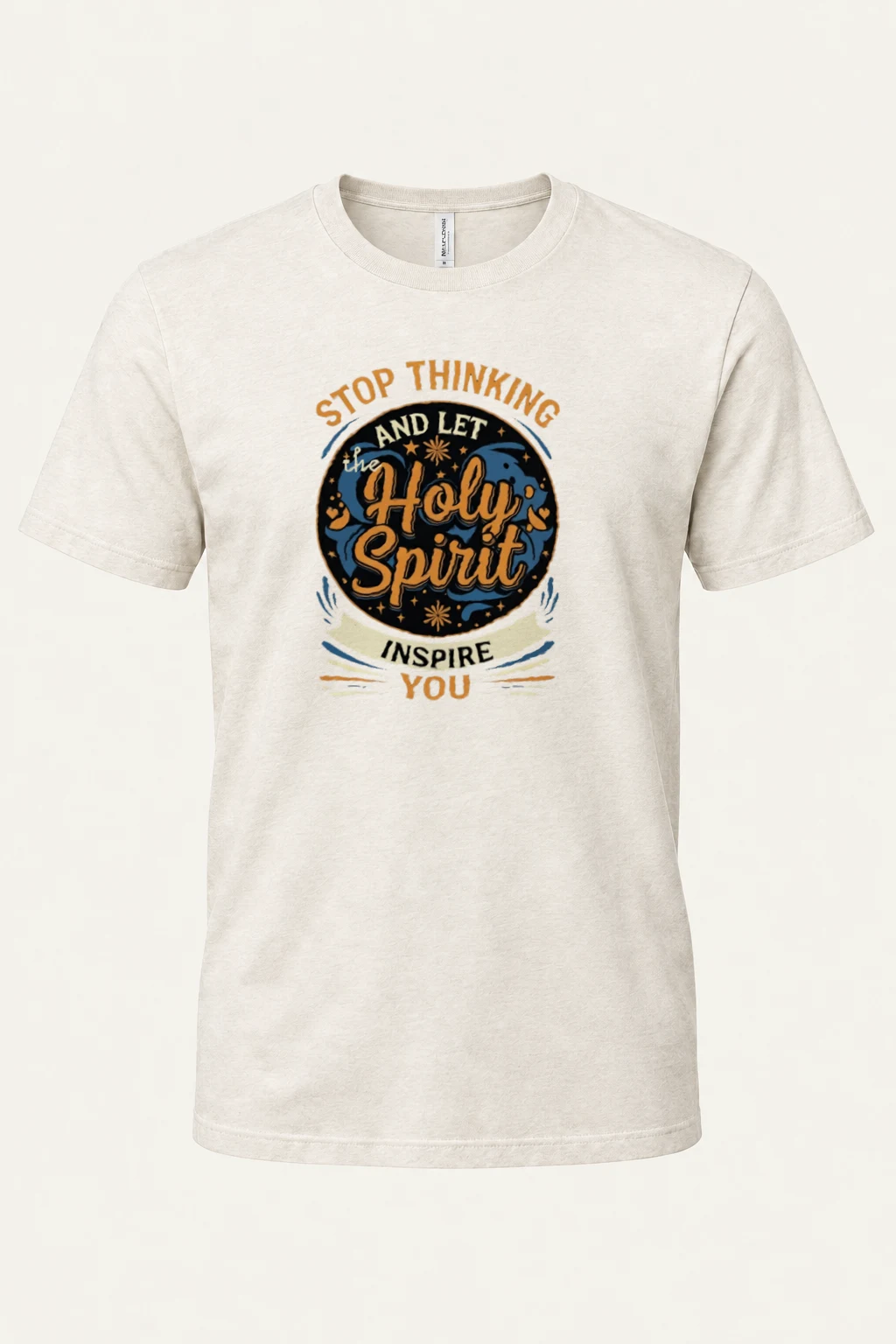 "Let the Holy Spirit Inspire You" Heavyweight Unisex Crewneck T-shirt | Gildan 5000