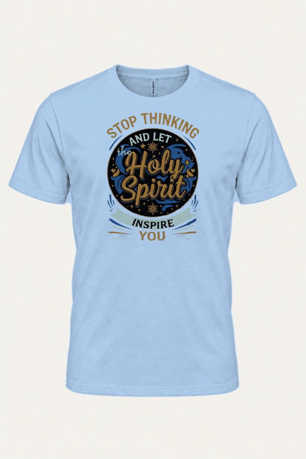 "Let the Holy Spirit Inspire You" Heavyweight Unisex Crewneck T-shirt | Gildan 5000