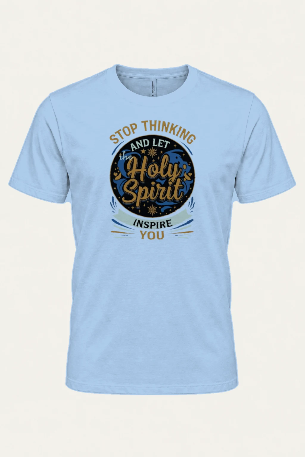 "Let the Holy Spirit Inspire You" Heavyweight Unisex Crewneck T-shirt | Gildan 5000