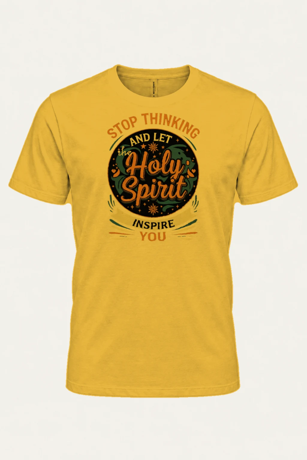 "Let the Holy Spirit Inspire You" Heavyweight Unisex Crewneck T-shirt | Gildan 5000