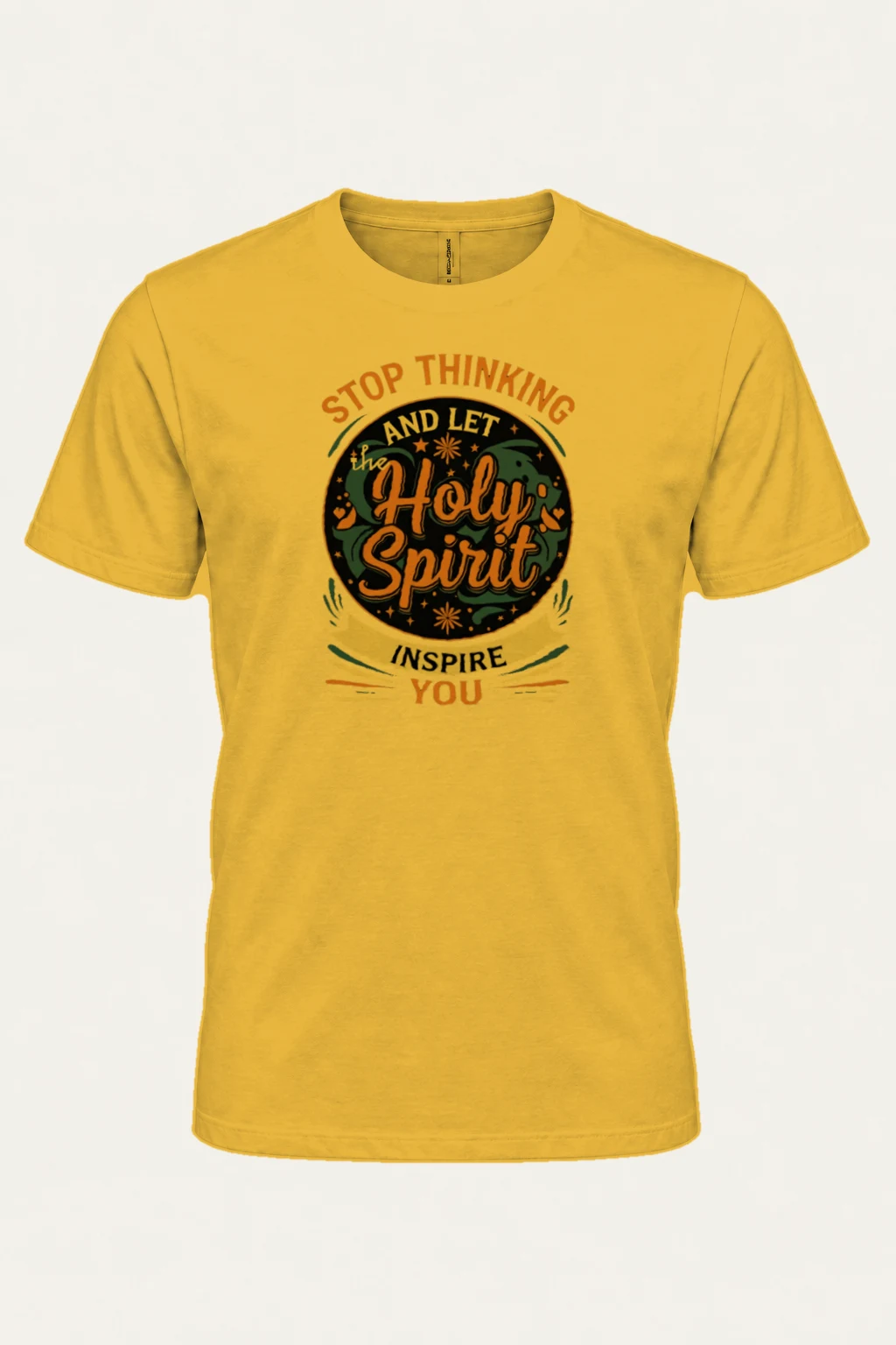 "Let the Holy Spirit Inspire You" Heavyweight Unisex Crewneck T-shirt | Gildan 5000