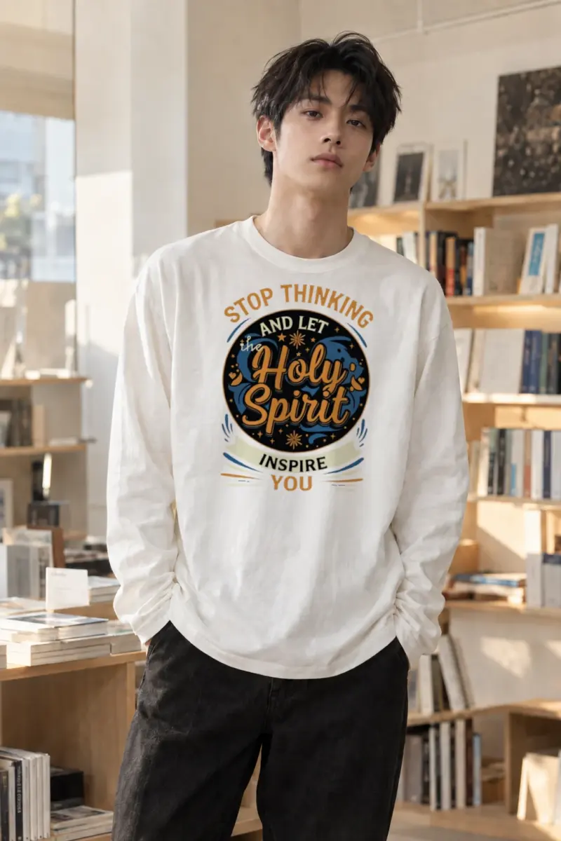 "Let the Holy Spirit Inspire You" Unisex Longsleeve T-shirt | Gildan 2400