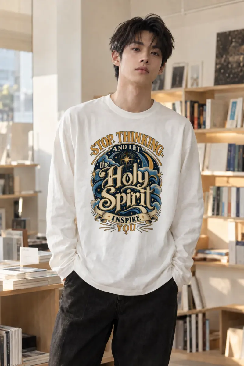 "Let The Holy Spirit Inspire You" Unisex Longsleeve T-shirt | Gildan 2400