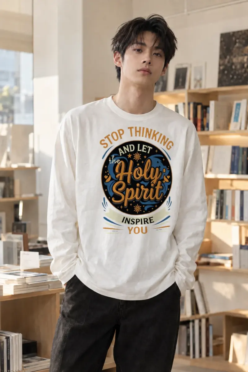 "Let the Holy Spirit Inspire You" Unisex Longsleeve T-shirt | Gildan 2400