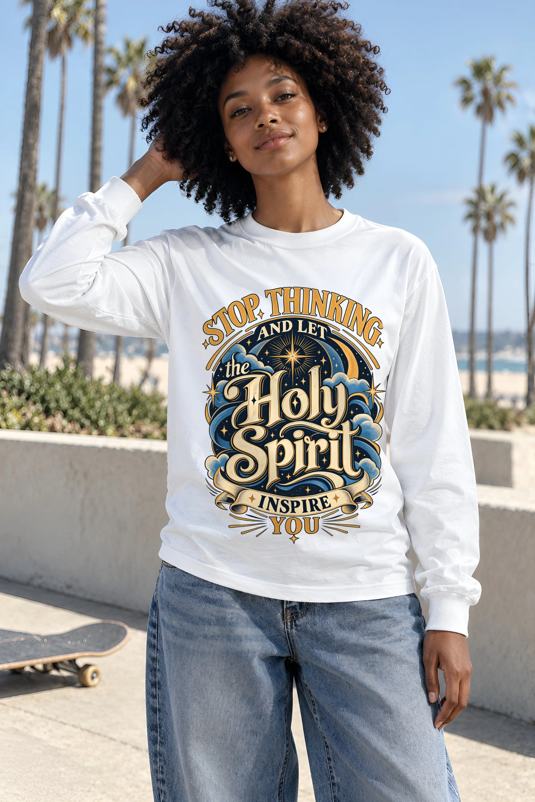 "Let The Holy Spirit Inspire You" Unisex Longsleeve T-shirt