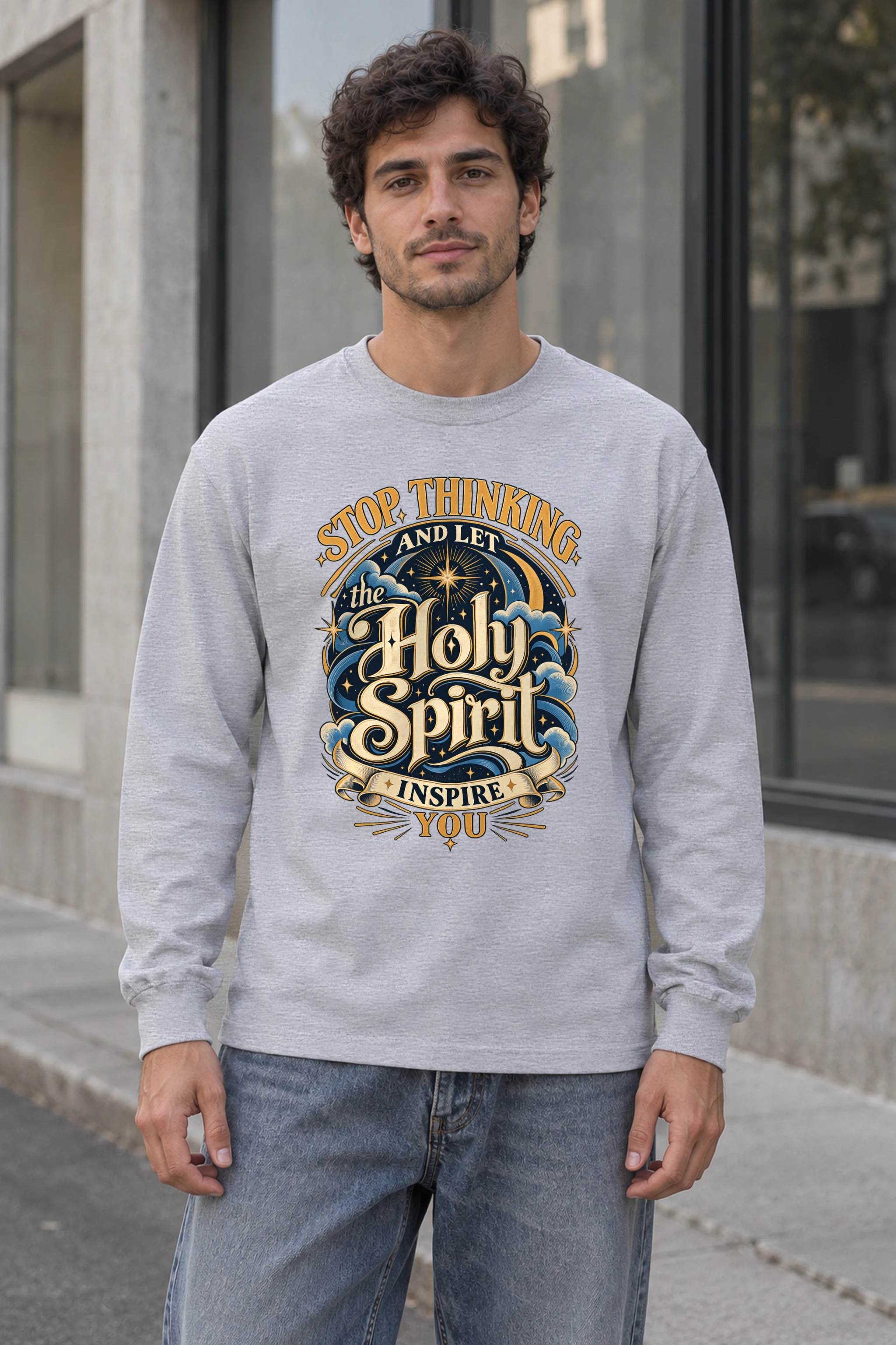 "Let The Holy Spirit Inspire You" Unisex Longsleeve T-shirt