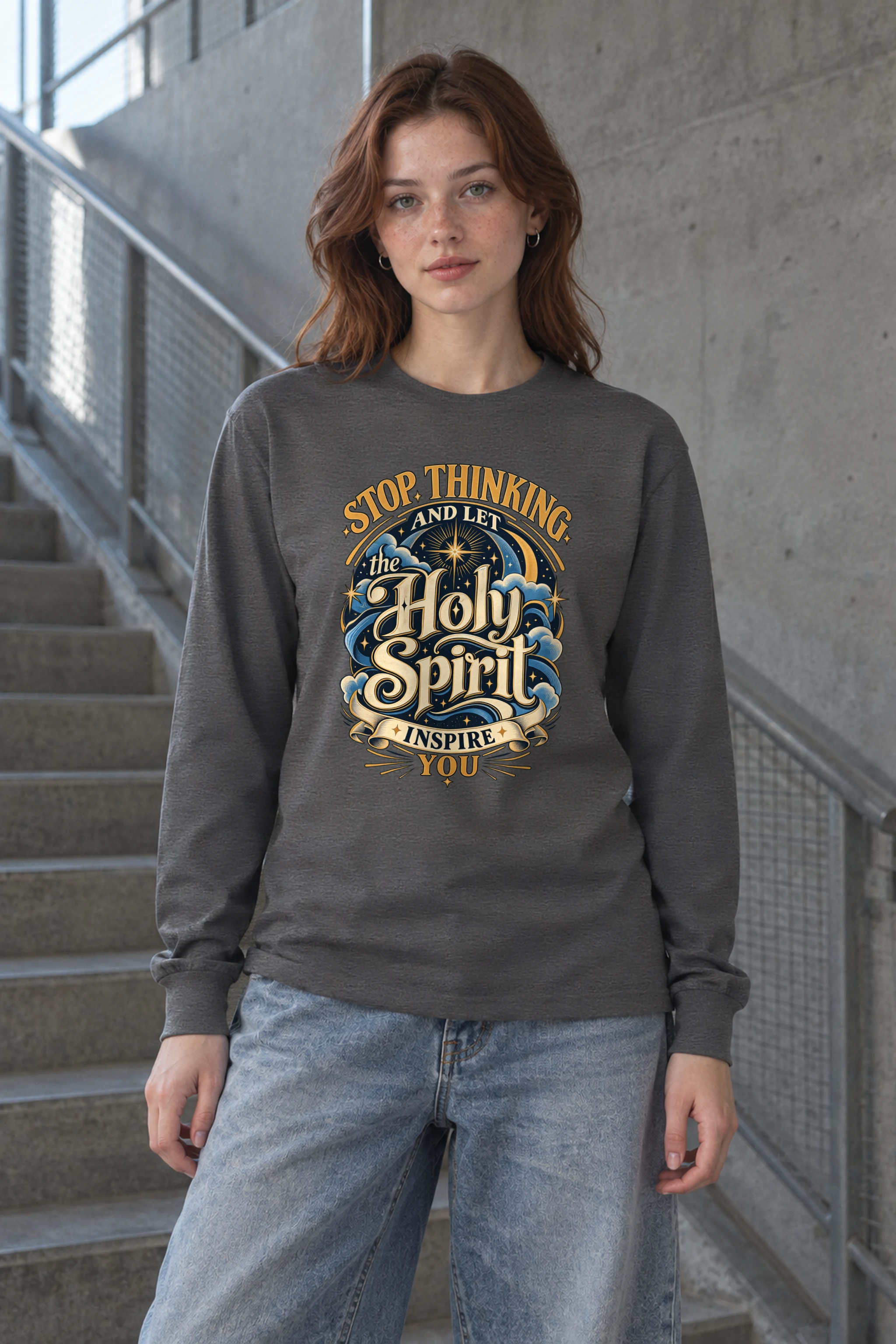 "Let The Holy Spirit Inspire You" Unisex Longsleeve T-shirt