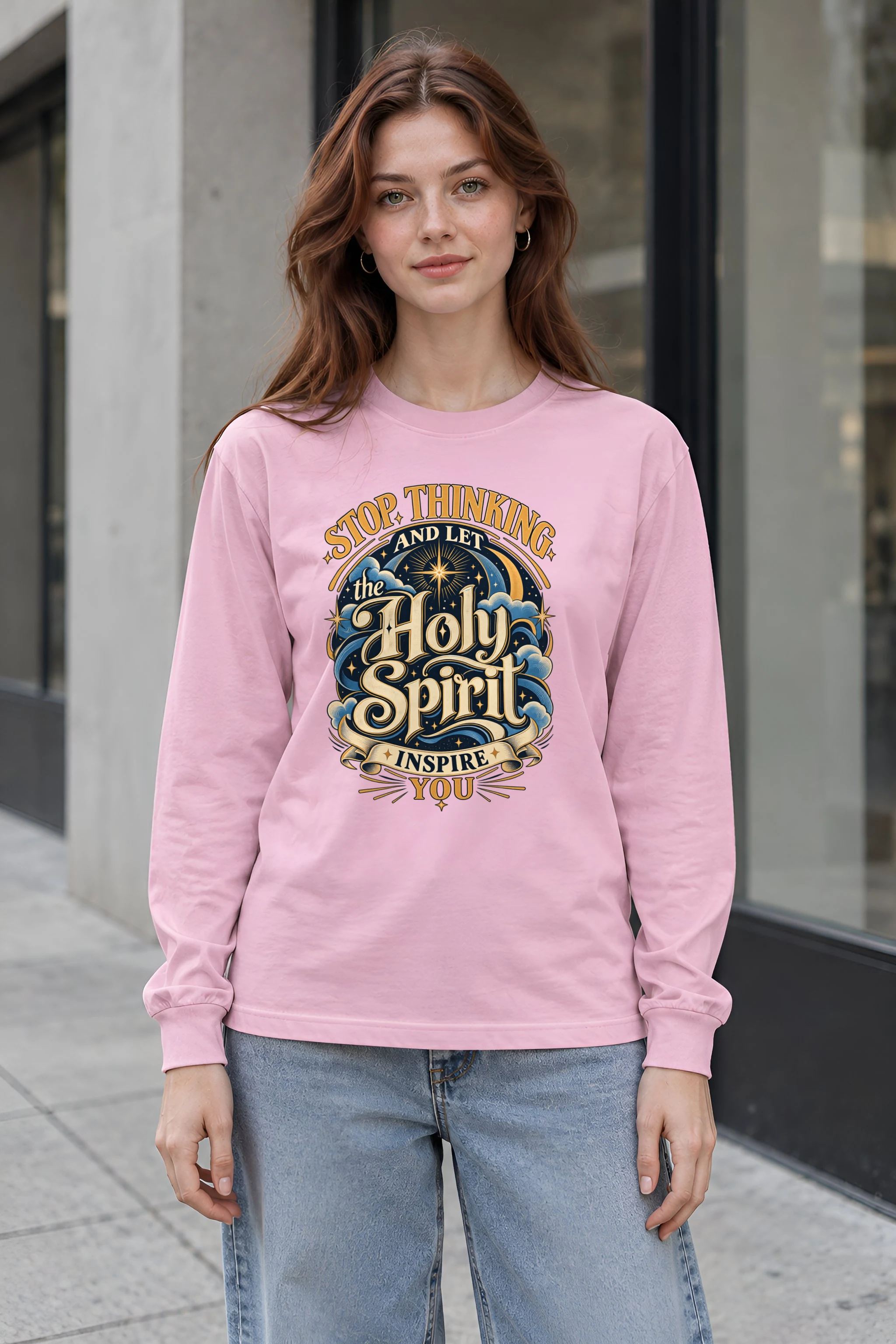 "Let The Holy Spirit Inspire You" Unisex Longsleeve T-shirt
