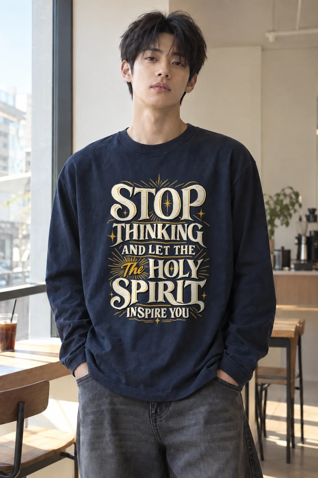 "Let The Holy Spirit" Unisex Longsleeve T-shirt | Gildan 2400