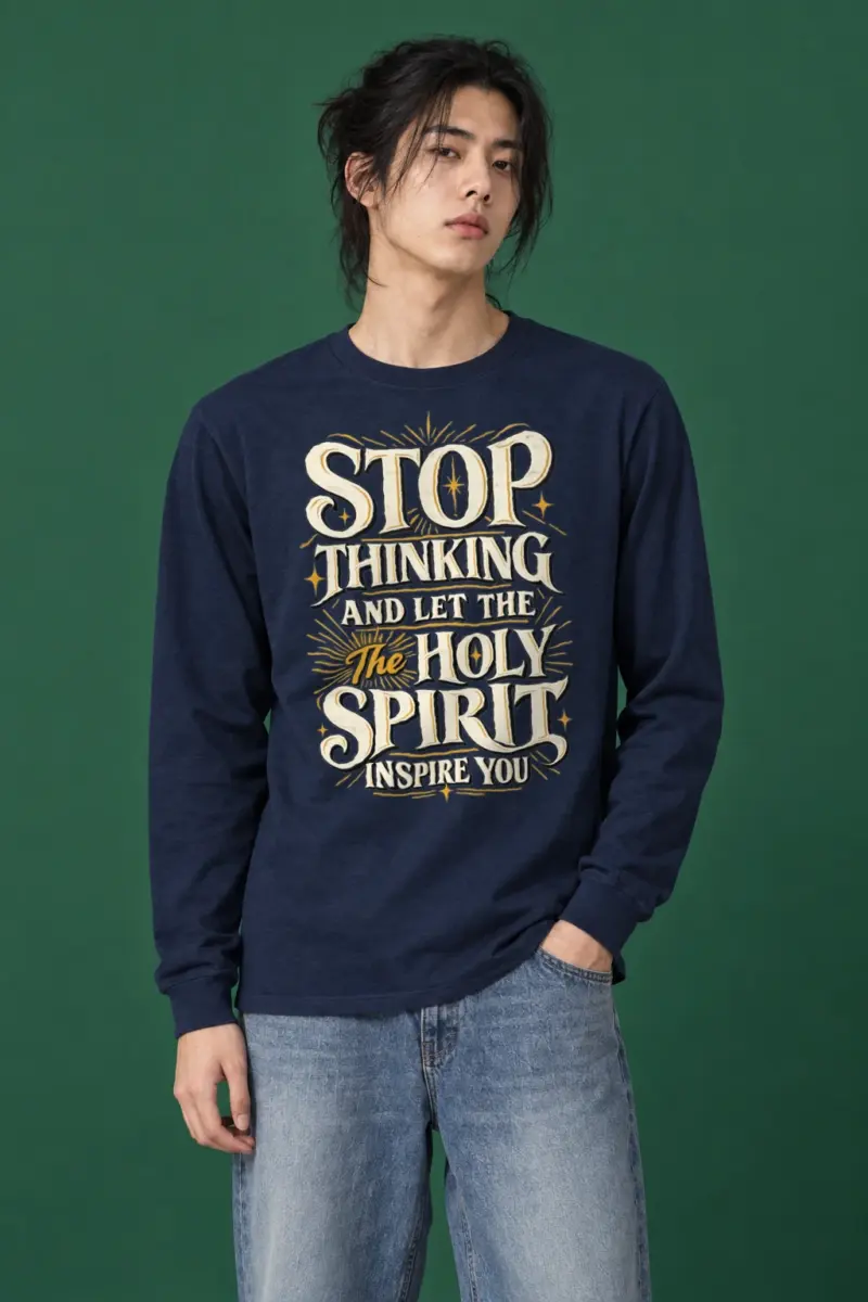 "Let The Holy Spirit" Unisex Longsleeve T-shirt | Gildan 2400