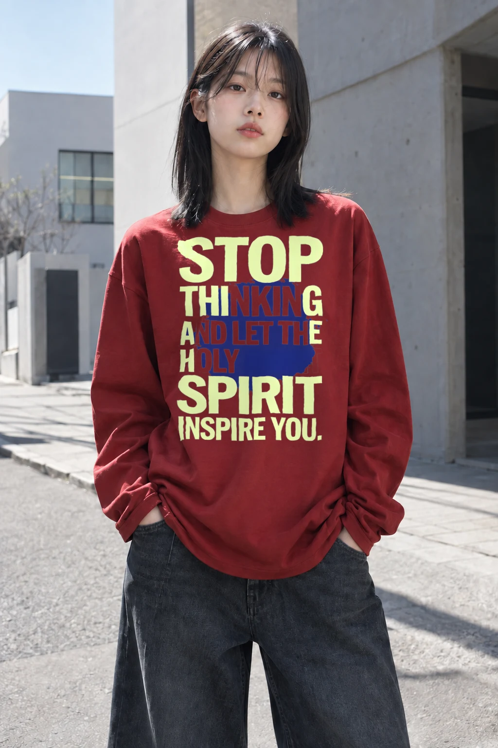 "Let The Holy Spirit" Unisex Longsleeve T-shirt | Gildan 2400