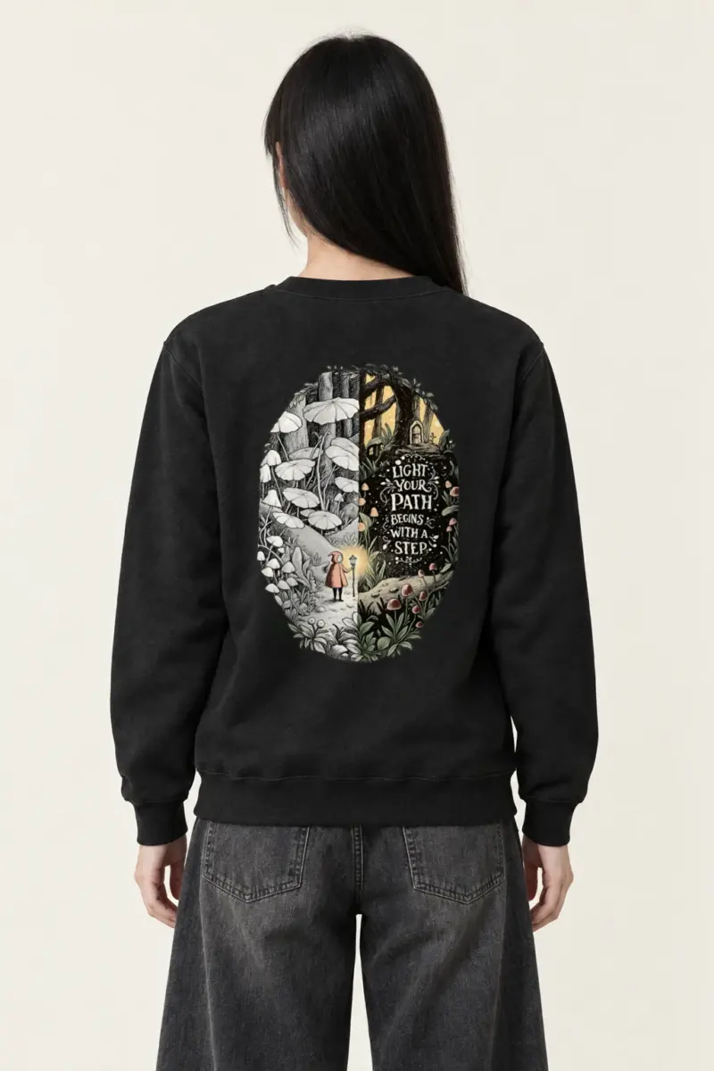 "Let The Light Guide" Heavy Blend Unisex Crewneck Sweatshirt