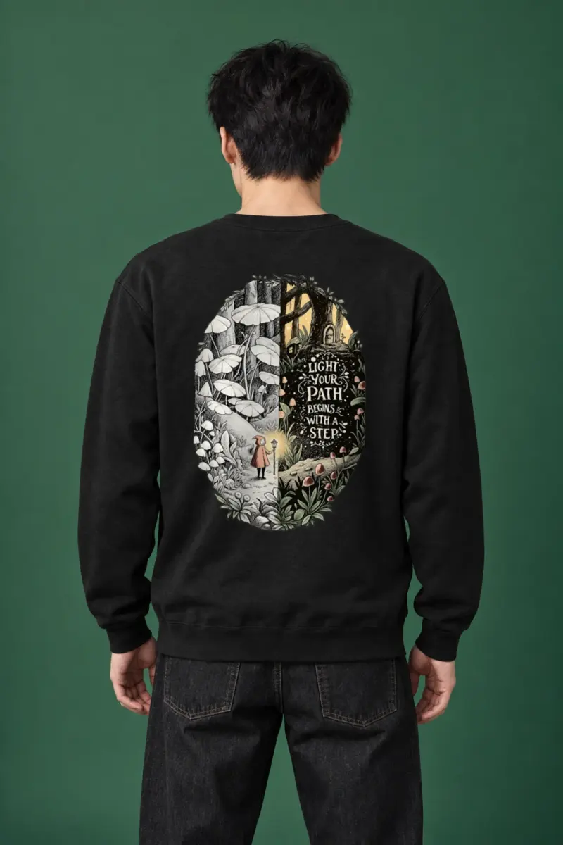 "Let The Light Guide" Heavy Blend Unisex Crewneck Sweatshirt