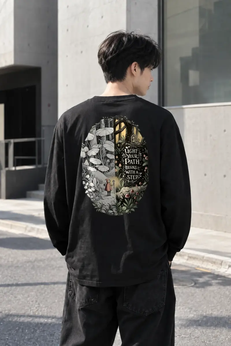 "Let The Light Guide" Unisex Longsleeve T-shirt | Gildan 2400