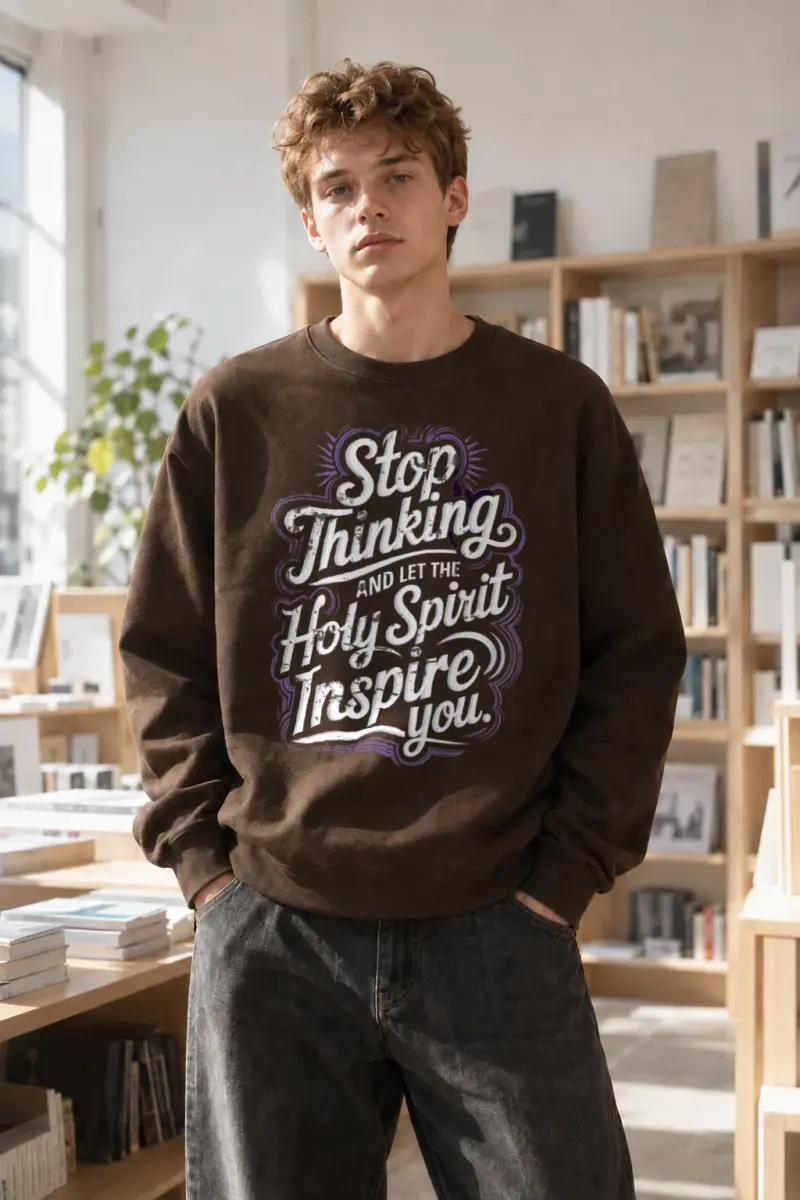 "Let The Spirit Inspire" Heavy Blend Unisex Crewneck Sweatshirt | Gildan 18000