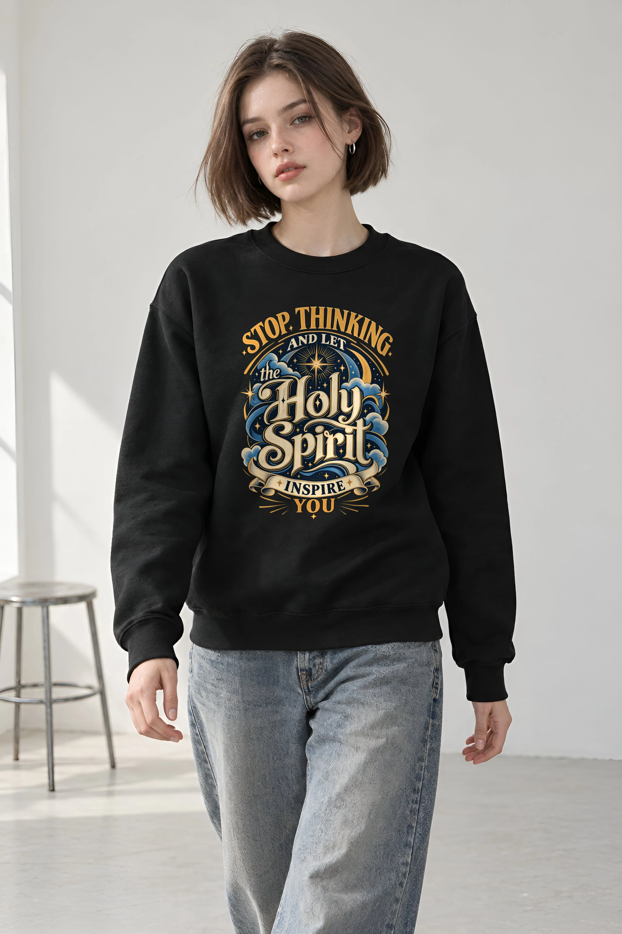 "Let The Spirit Inspire" Heavy Blend Unisex Crewneck Sweatshirt