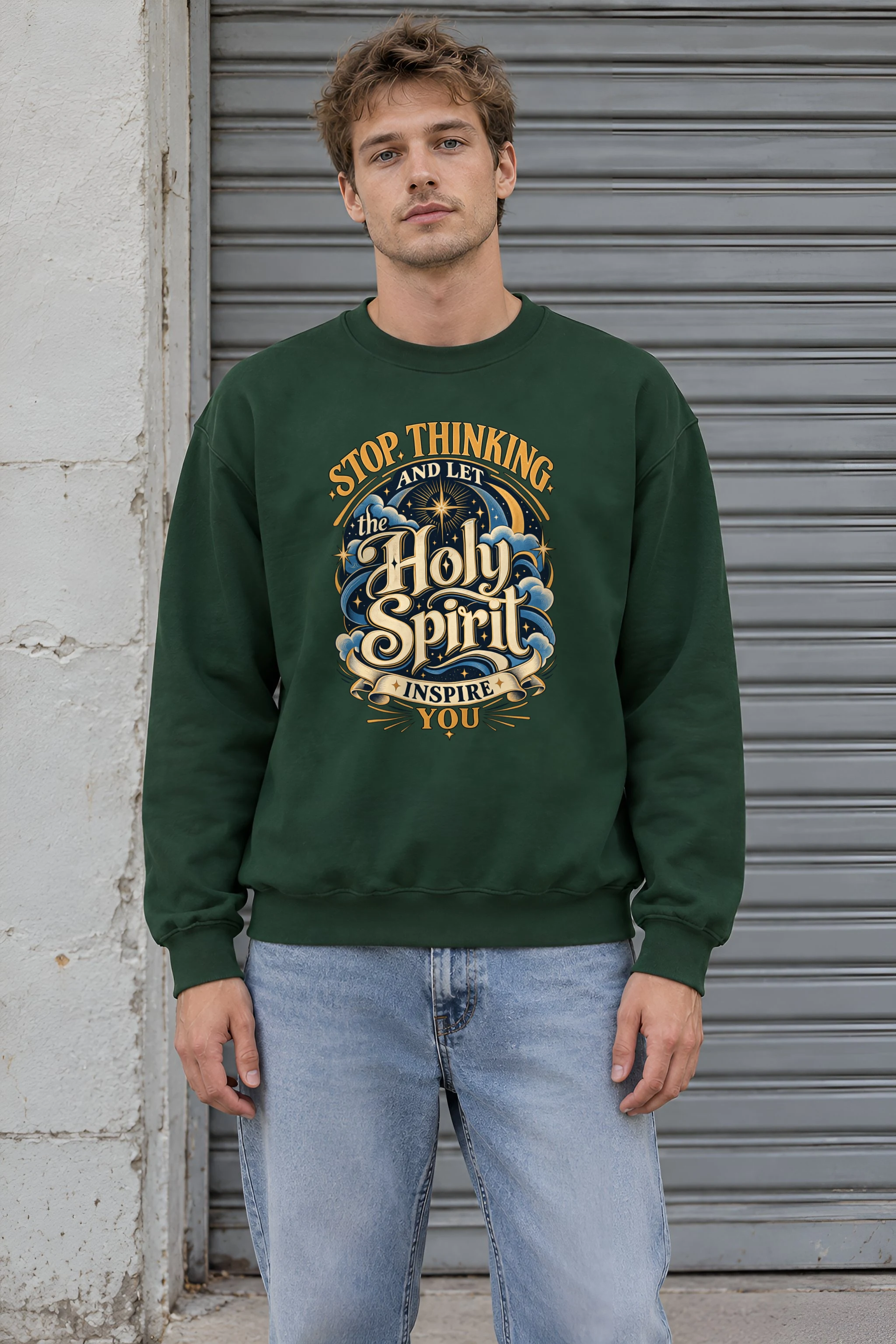 "Let The Spirit Inspire" 1 Crewneck Sweatshirt