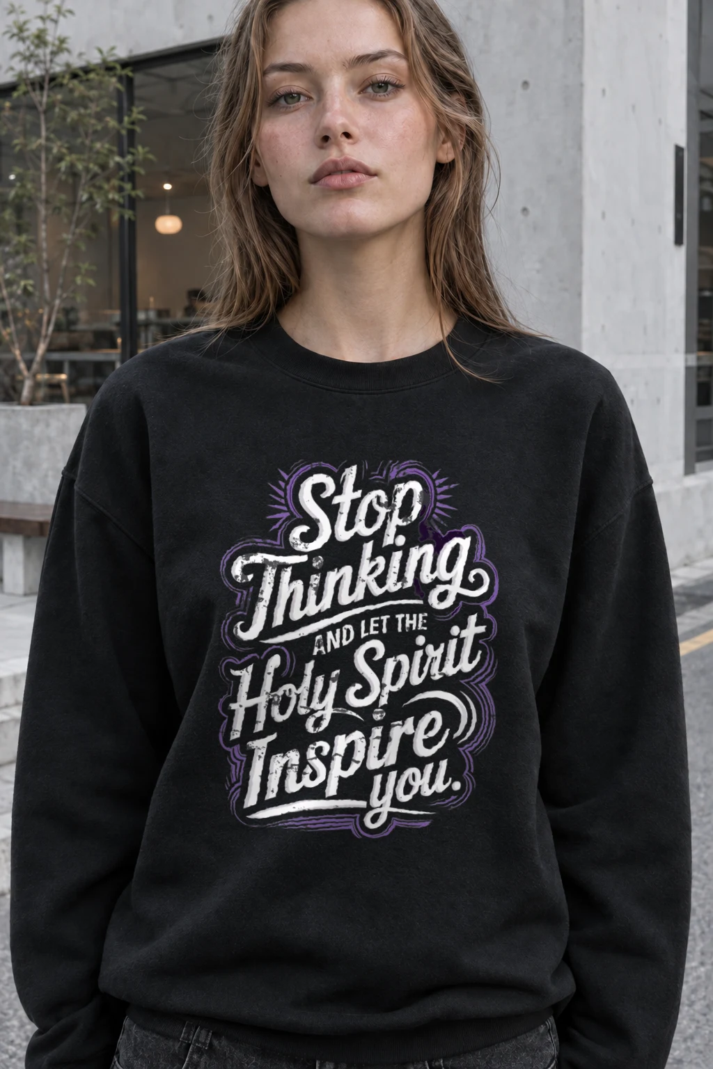 "Let The Spirit Inspire" Heavy Blend Unisex Crewneck Sweatshirt | Gildan 18000
